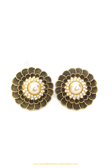 Antique Gold Finished AD Studs By PTJ